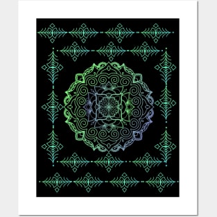 Mandala spiritual symbol Posters and Art